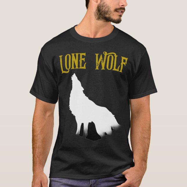 Camiseta Lone Wolf Male Sigma Moderno Minimalista (Frente)
