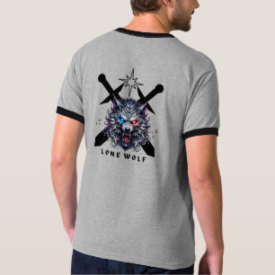 Camiseta Lone Wolf Warrior – Lobo Alpha Feroz com