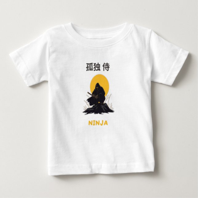 Camiseta Lonely Ninja Samurai Art Design (Frente)