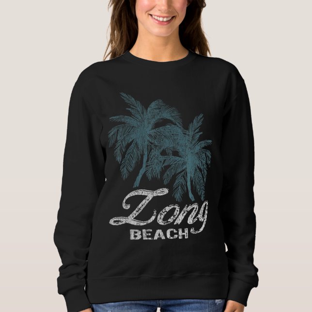 Camiseta Long Beach California Duas Grandes Palmas (Frente)