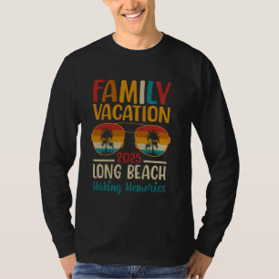 Camiseta Long Beach Califórnia Férias Familiares Combinando