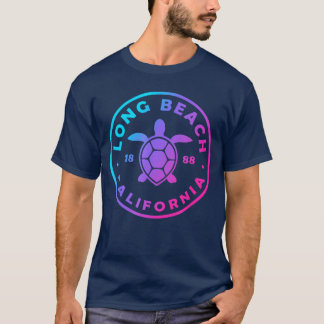 Camiseta Long Beach Califórnia Tartaruga Marinha Tie Dye Fé