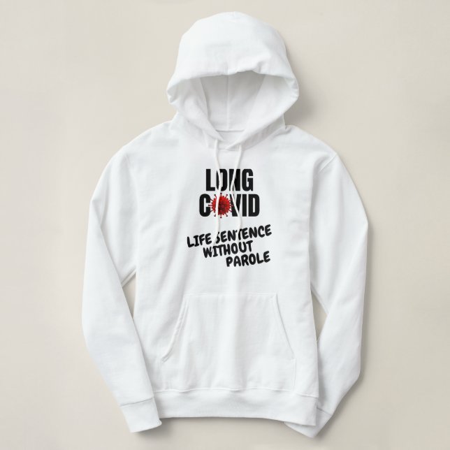 Camiseta LONG COVID - Sentença de Vida Sem condicional (Frente do Design)
