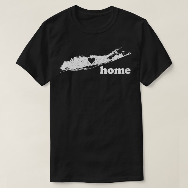 Camiseta Long Island Home Representa Long Island NY é nosso (Frente do Design)