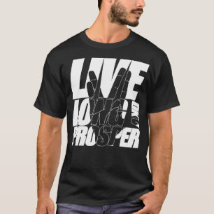 Camiseta LONG LIVE E PROSPER Citação Memória com silho