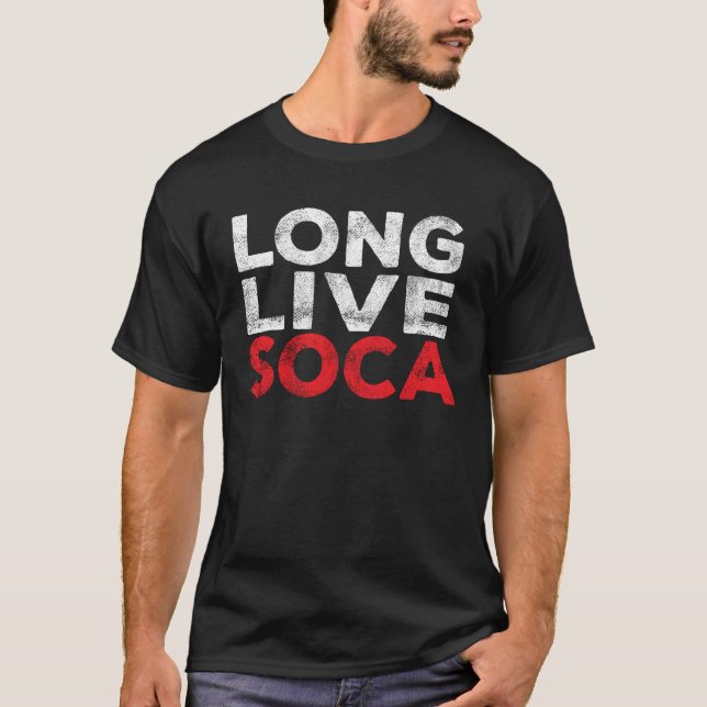 Camiseta Long Live Soca  Caribbean Soca Party (Frente)