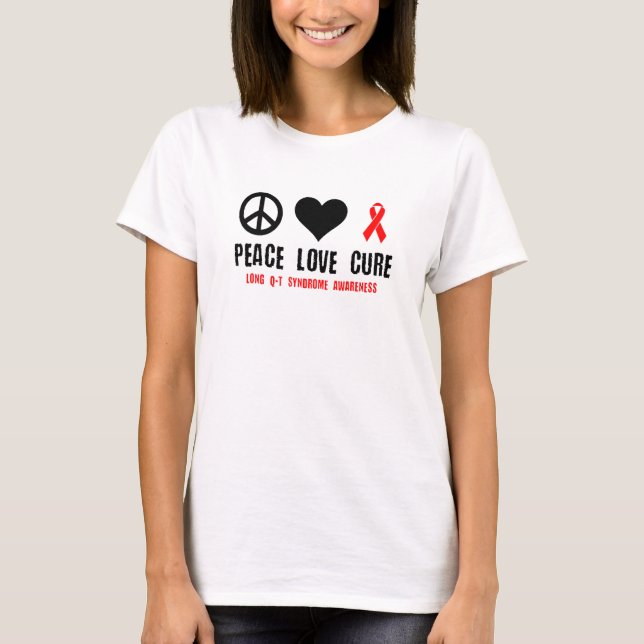 Camiseta Long Q T Syndrome Awareness Long Qt Syndrome Relat (Frente)