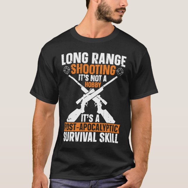 Camiseta Long Range Shooting A Post Apocalyptic Survival Sk (Frente)