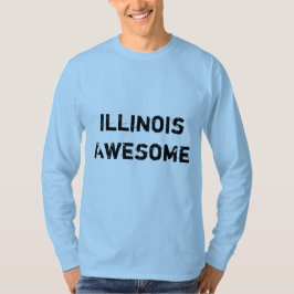 Camiseta Long Sleeve, citação de Illinois