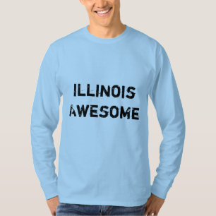 Camiseta Long Sleeve, citação de Illinois