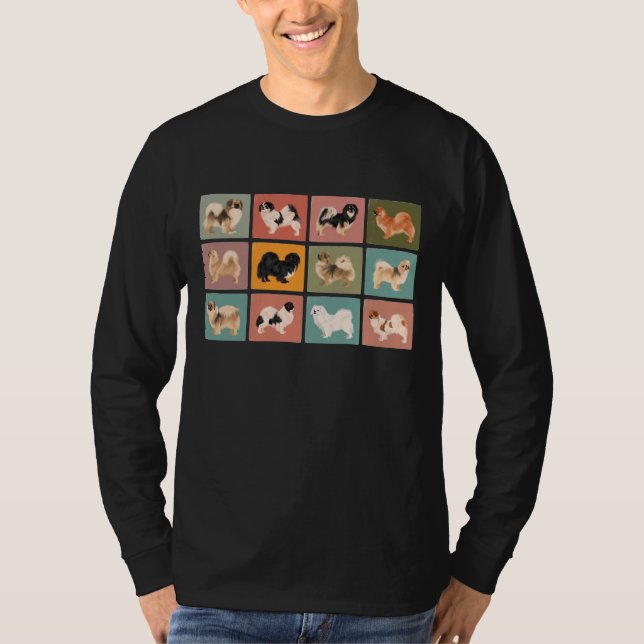 Camiseta Long Sleeve Tibetan Spaniel T Shirt (Frente)