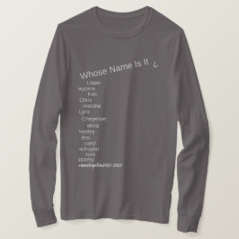 Camiseta LONG SLEEVE TSHIRT all family sizes/styles Sm - 3X