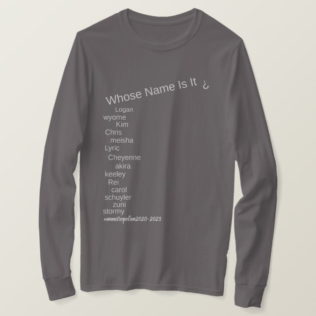 Camiseta LONG SLEEVE TSHIRT all family sizes/styles Sm - 3X (Frente do Design)