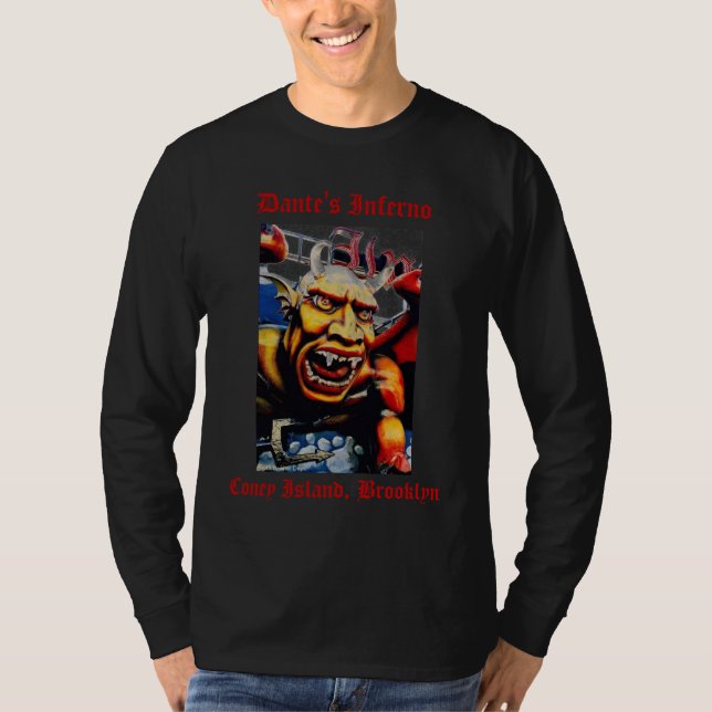 Camiseta longa Capa Inferno Adulto de Dante (Frente)