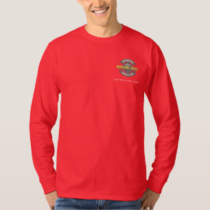 Camiseta Longa de Alavanca Masculina MTMRC, Vermel