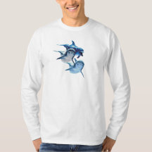 Camiseta Longa de Golfinho Nariz-de-Garrafa