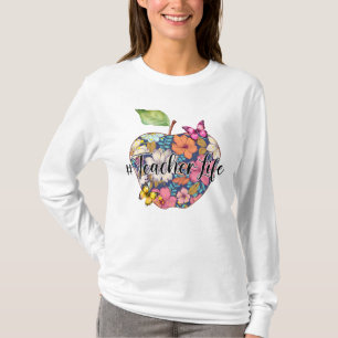 Camiseta longa de manga do professor Life