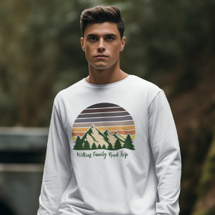 Camiseta Longa Folga Percurso de Estrada da Família Florest