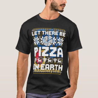 Camiseta Longa Folga Que Haja Pizza Na Terra.