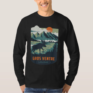 Camiseta Longa Lua de mel LOLOHO Gros Ventre Selvagem