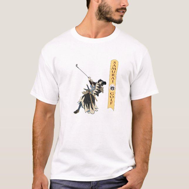 Camiseta Longa viagem de Ronin - golfe do samurai (Frente)