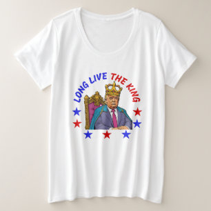 CAMISETA LONGA VIDA AO REI: DONALD TRUMP