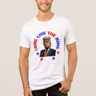 CAMISETA LONGA VIDA AO REI: DONALD TRUMP