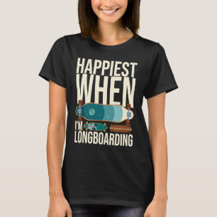 Camiseta Longboard Skateboard Rodas Longboarder Iniciante
