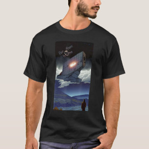 Camiseta Longe de casa espaçonave alienígena paira sobre u