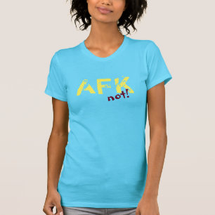 Camiseta Longe do roxo do amarelo do teclado