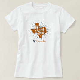 Camiseta Longhorn Burnt Orange Home Sweet Home - Texas