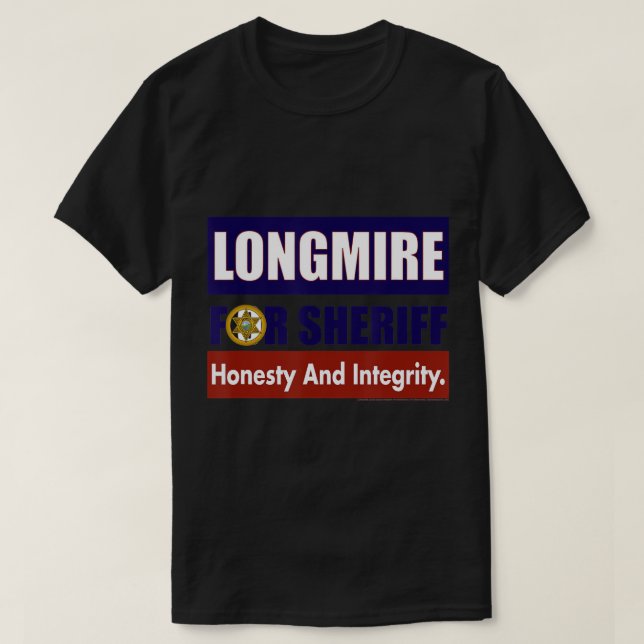 Camiseta Longmire para xerife T Shirt T Shirt (Frente do Design)