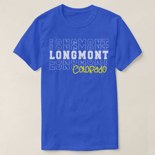 Camiseta Longmont cidade de Colorado Longmont CO (Frente do Design)