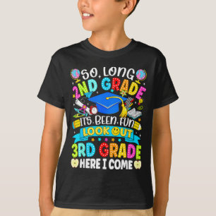 Camiseta Longo 2º ano foi divertido, cuidado 3º ano criança