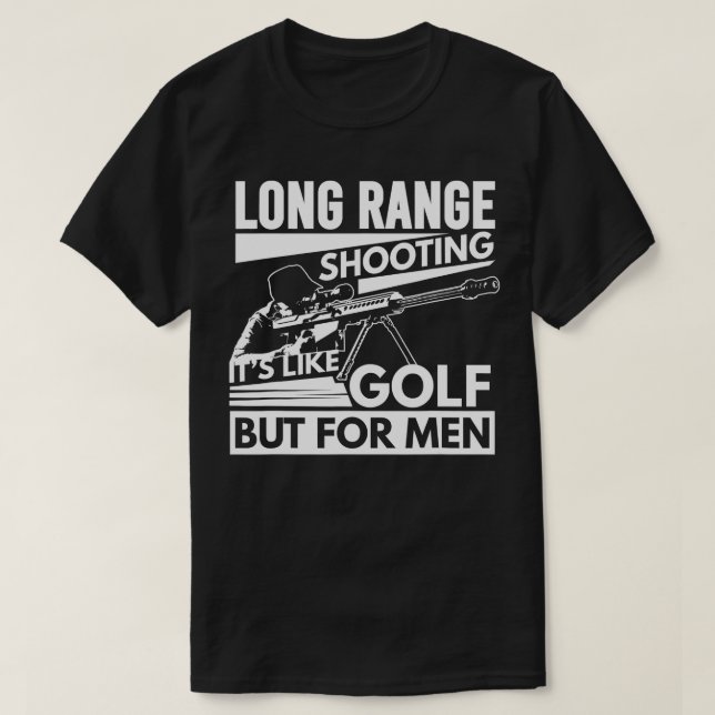 Camiseta Longo Alcance É Como Golfe Mas Para Homens (Frente do Design)