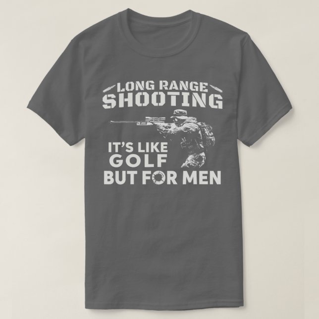 Camiseta Longo Alcance É Como Golfe Mas Para Homens (Frente do Design)