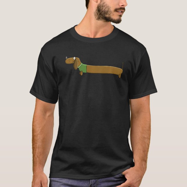 Camiseta Longo Dachshund Para Teckel I Dackel Fans (Frente)