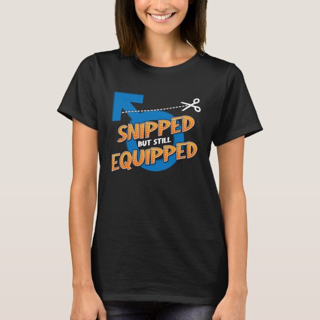 Camiseta LongshanksTees Vasectomizado mas ainda equipado va (Frente)