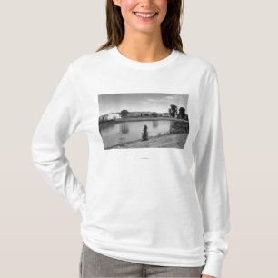 Camiseta Longview, fotografia de Sacajawea do lago view da