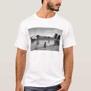 Camiseta Longview, fotografia de Sacajawea do lago view da