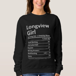 Camiseta Longview Girl Wa Washington Funny City Raízes