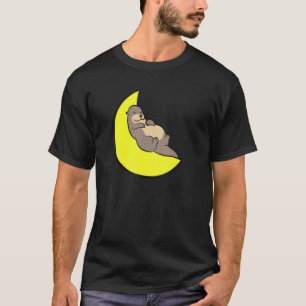 Camiseta Lontra Cansada Cochila o Dia Todo Dorme a Noite To