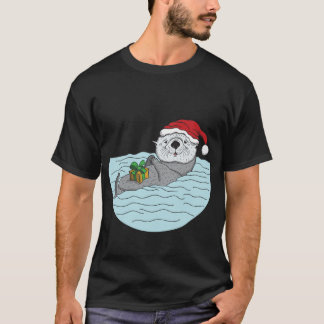 Camiseta Lontra de mar do Natal
