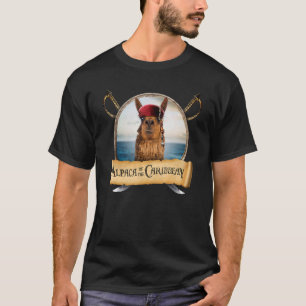 Camiseta Lontra Do Natal Da Alpaca Caribe