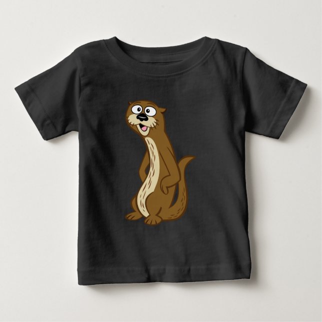 Camiseta Lontra do rick | Reggie da guarda florestal (Frente)