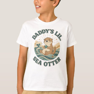 Camiseta Lontra Marinha do Papai, Animal Marinho Fofo