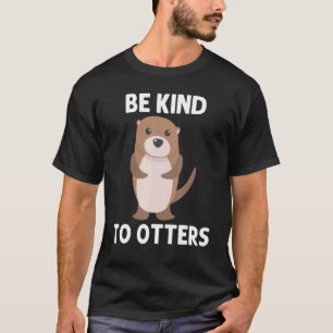 Camiseta Lontra Para Homens Mulheres Aquático Filhote Donin