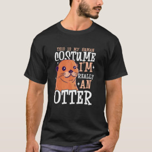 Camiseta Lontra Para Lontra Marinha Furão Peixe Lontra An