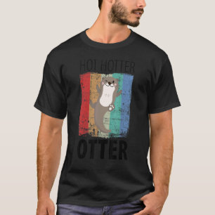 Camiseta Lontra Quente Mais Quente Amor Lontra Dizer Peixe