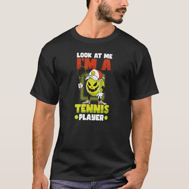 Camiseta Look At Me Tennis Player Halloween Tennis Player (Frente)